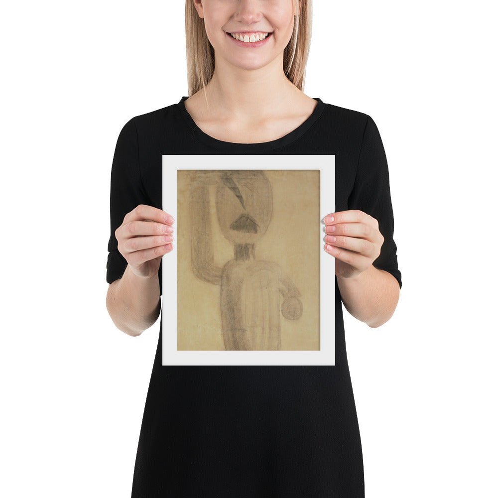 Study related to The First Step by Constantin Brancusi, Framed poster