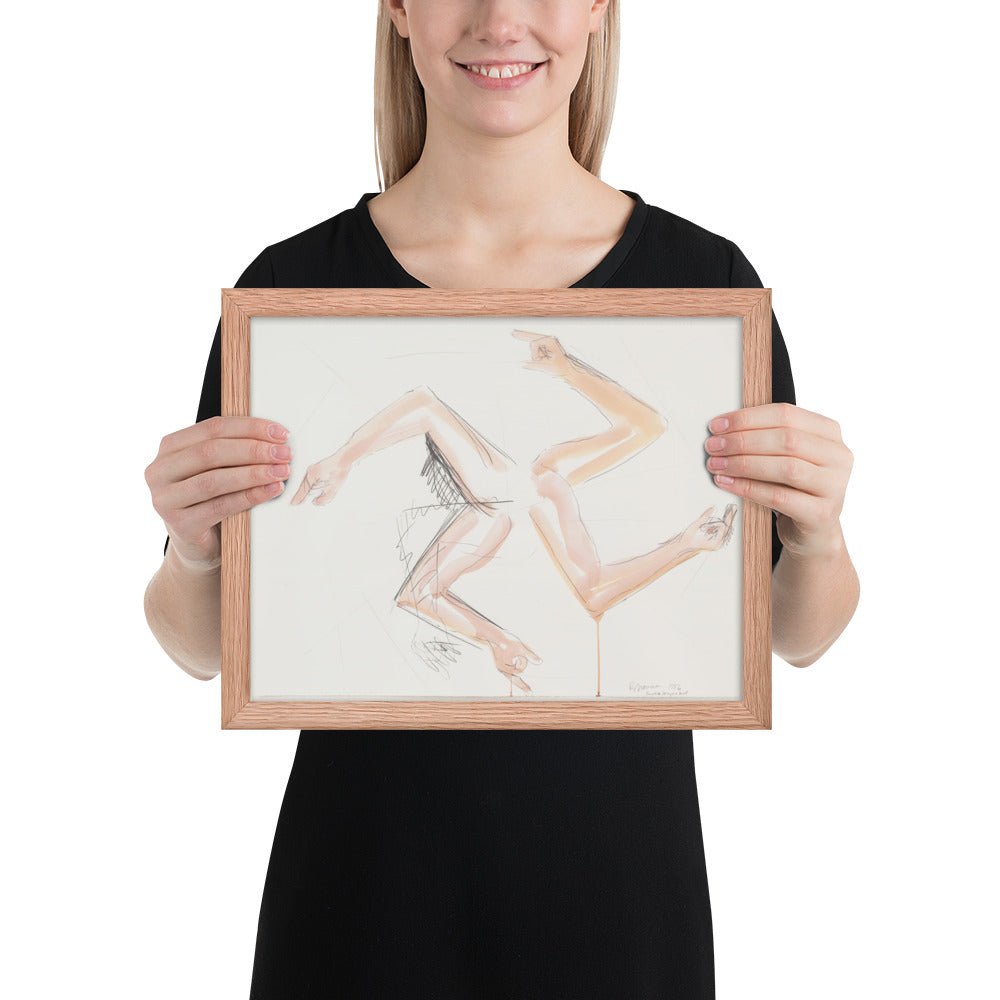 Swastika Prayer Wheel by Bruce Nauman, Framed poster