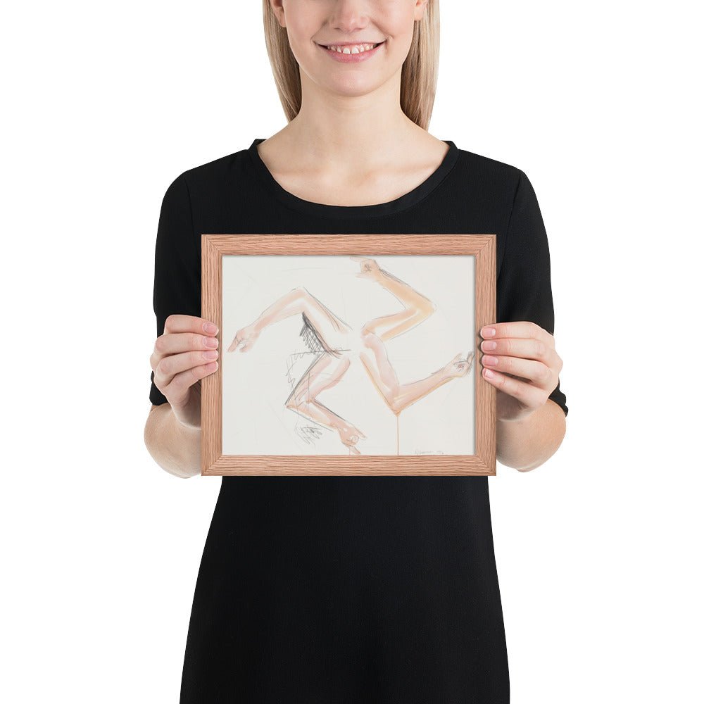 Swastika Prayer Wheel by Bruce Nauman, Framed poster