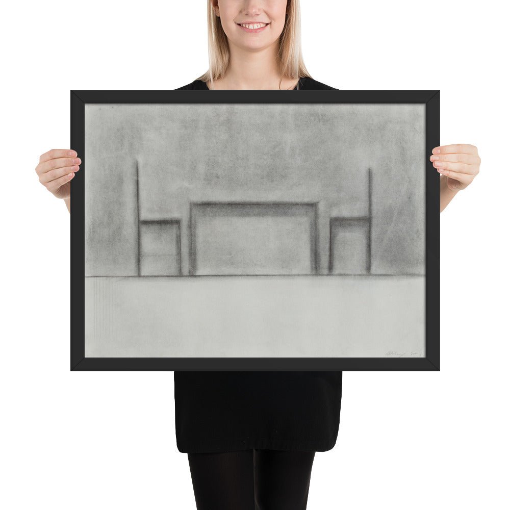 Table and Two Chairs by Richard Artschwager, Framed poster