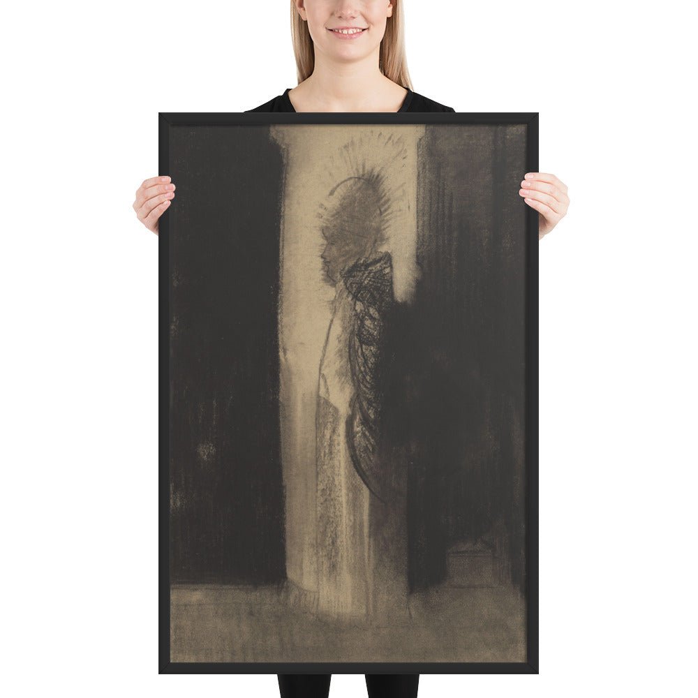 The Apparition by Odilon Redon, Framed poster