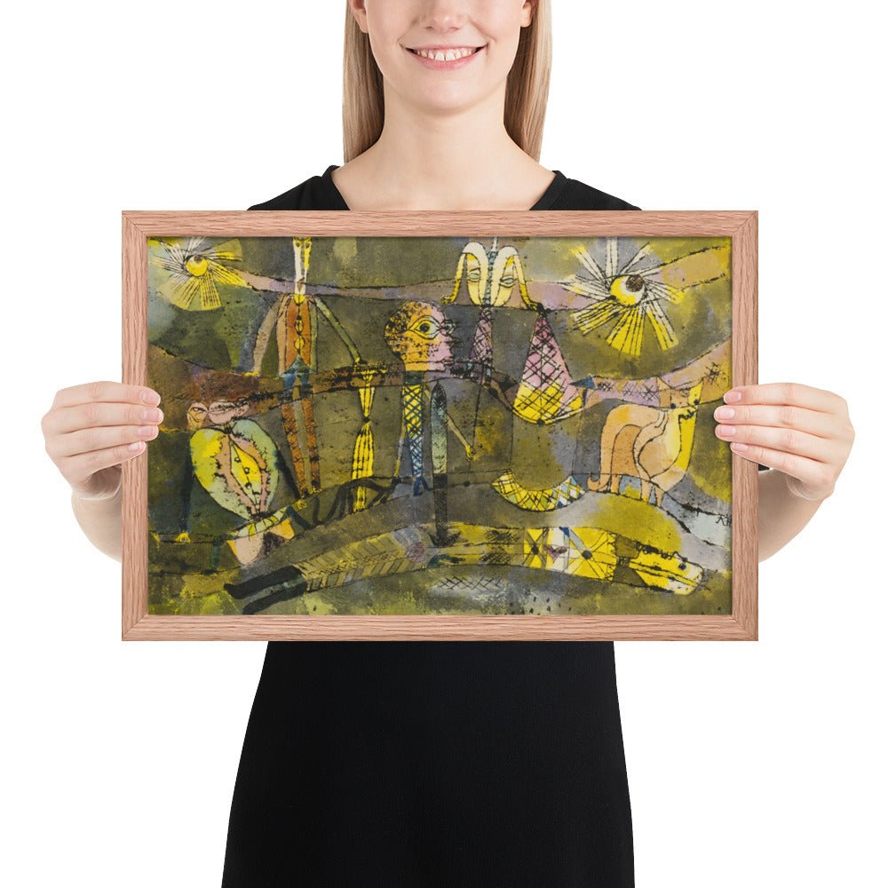 The End of the Last Act of a Drama by Paul Klee, Framed poster