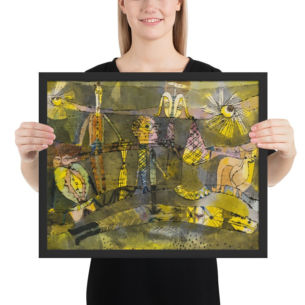 The End of the Last Act of a Drama by Paul Klee, Framed poster