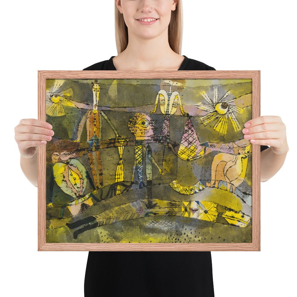 The End of the Last Act of a Drama by Paul Klee, Framed poster