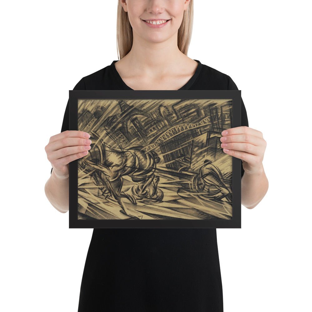 The Endeavor by Félix Del Marle, Framed poster
