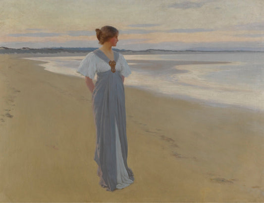 The Seashore by William Henry Margetson,A3(16x12")Poster