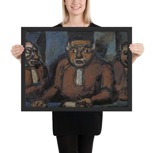 The Three Judges by Georges Rouault, Framed poster