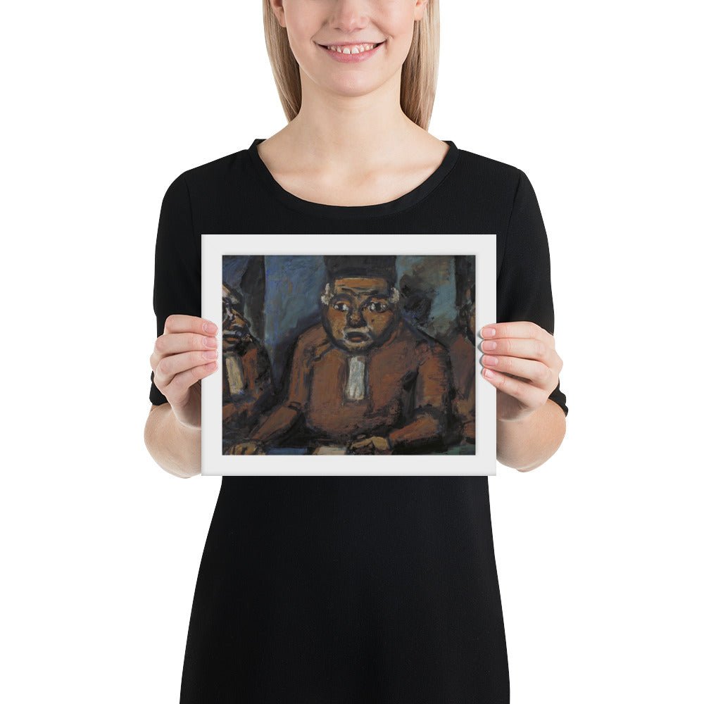 The Three Judges by Georges Rouault, Framed poster