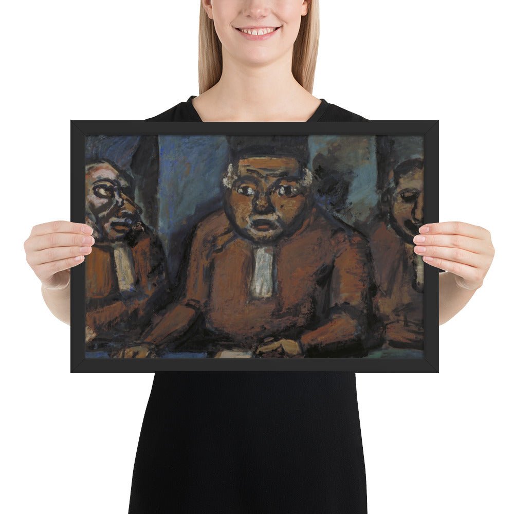 The Three Judges by Georges Rouault, Framed poster