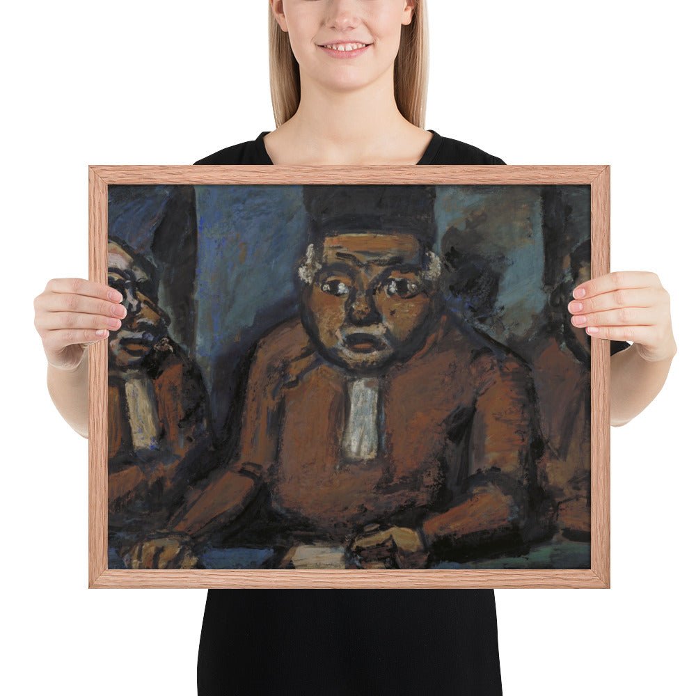 The Three Judges by Georges Rouault, Framed poster