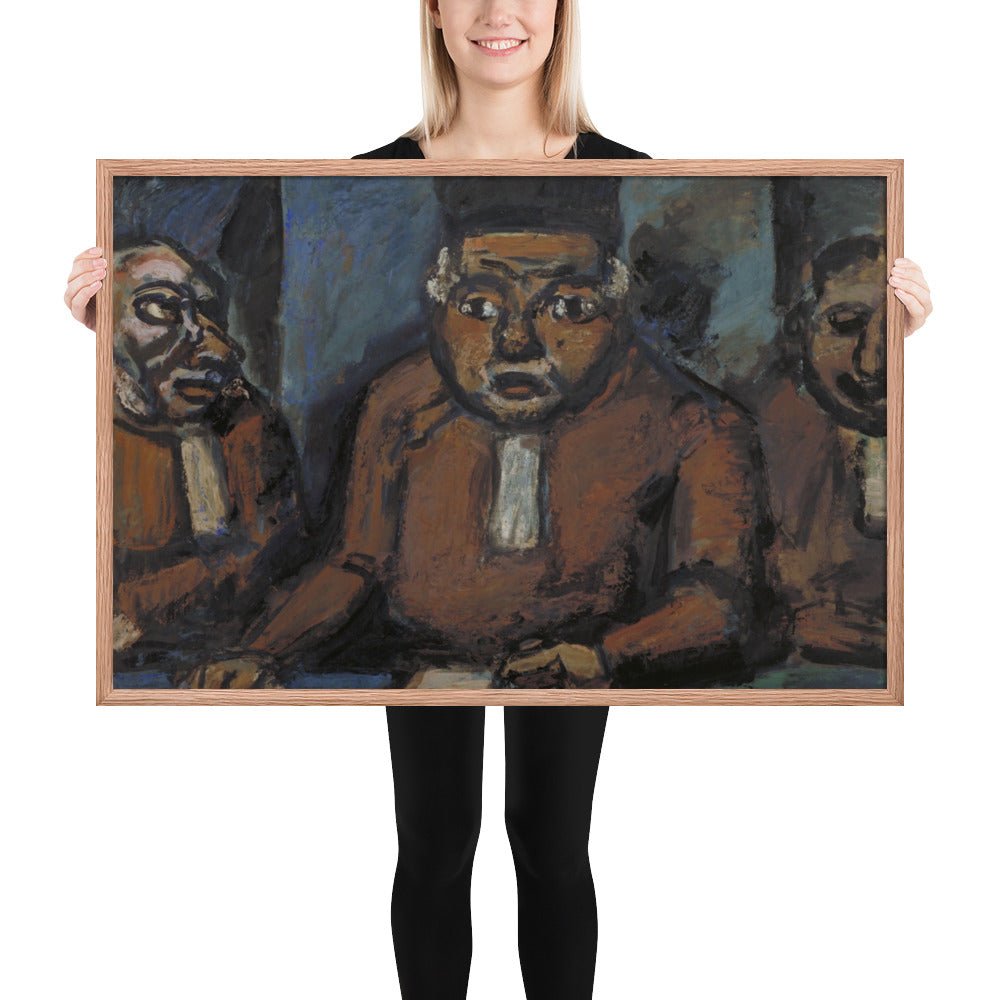 The Three Judges by Georges Rouault, Framed poster