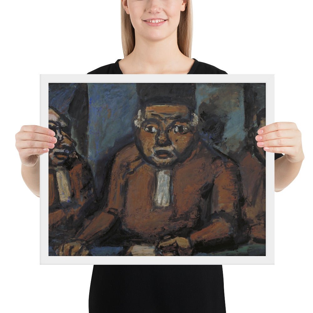 The Three Judges by Georges Rouault, Framed poster