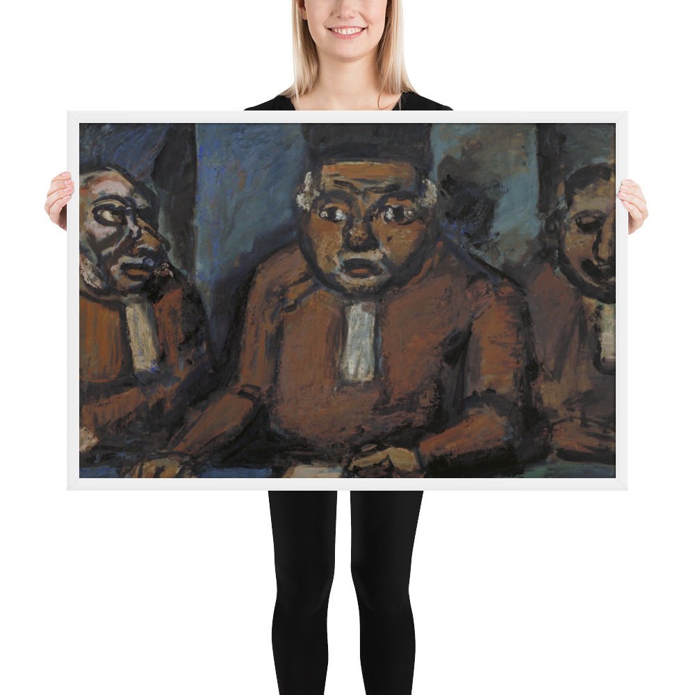 The Three Judges by Georges Rouault, Framed poster