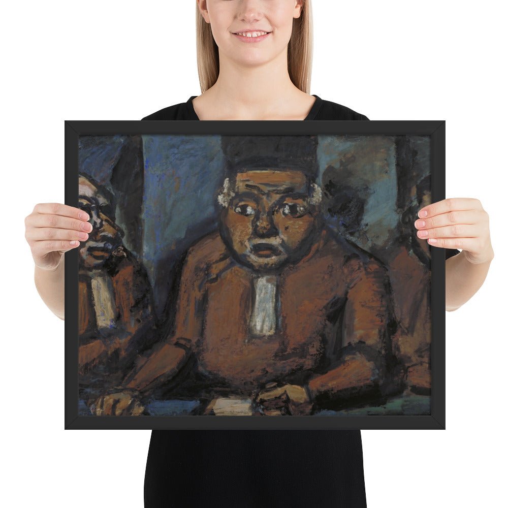 The Three Judges by Georges Rouault, Framed poster