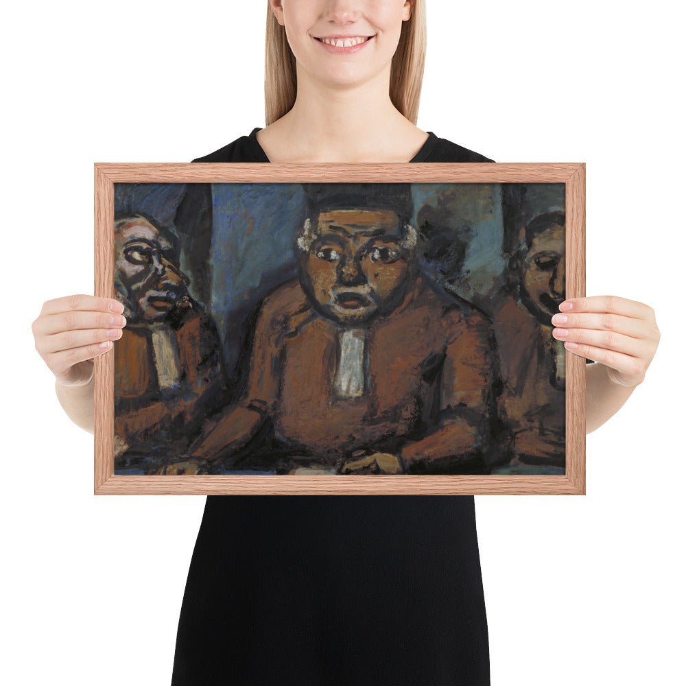 The Three Judges by Georges Rouault, Framed poster