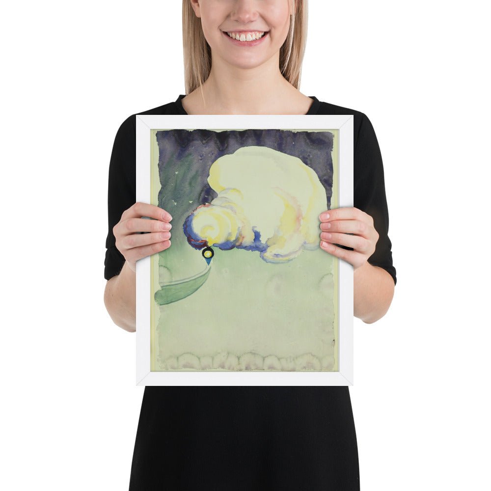 Train at Night in the Desert by Georgia O'Keeffe, Framed poster