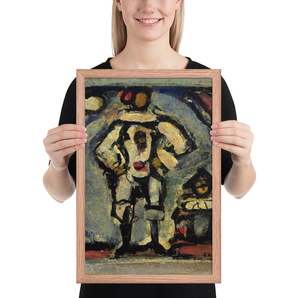 Two Clowns by Georges Rouault, Framed poster