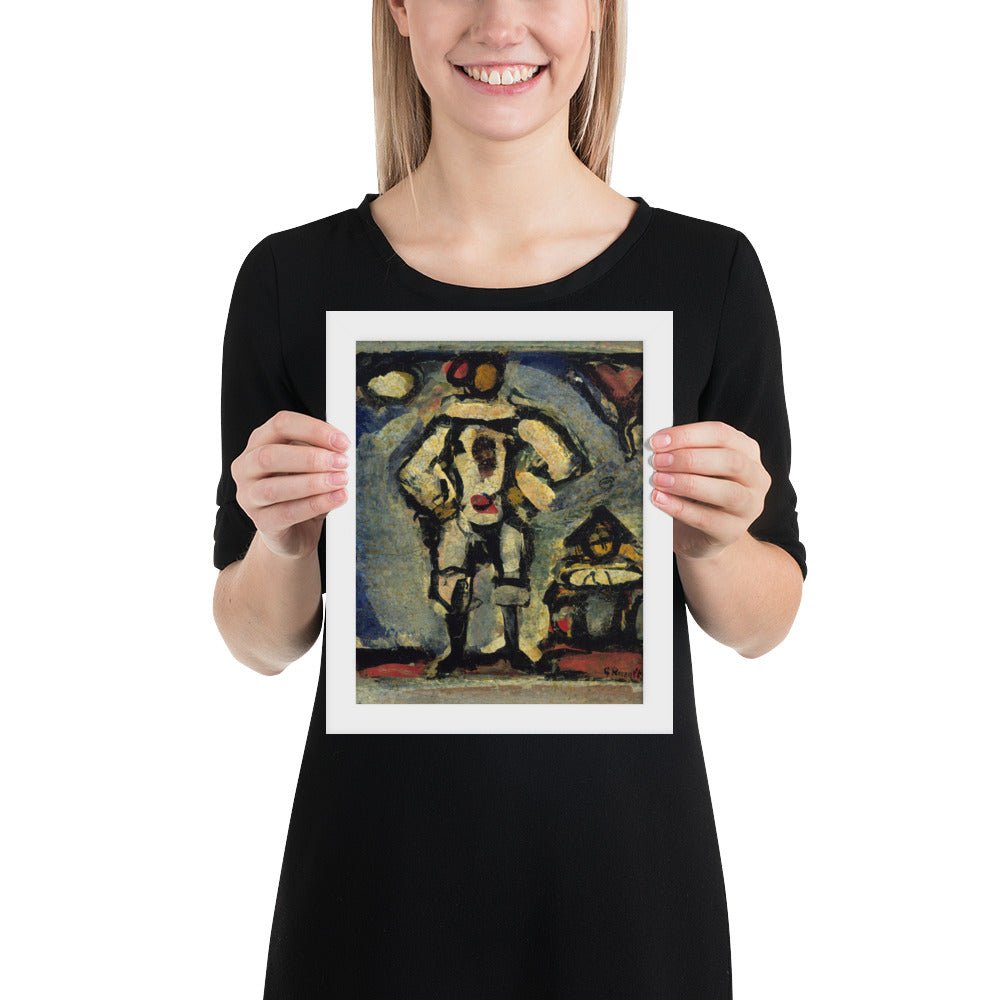 Two Clowns by Georges Rouault, Framed poster