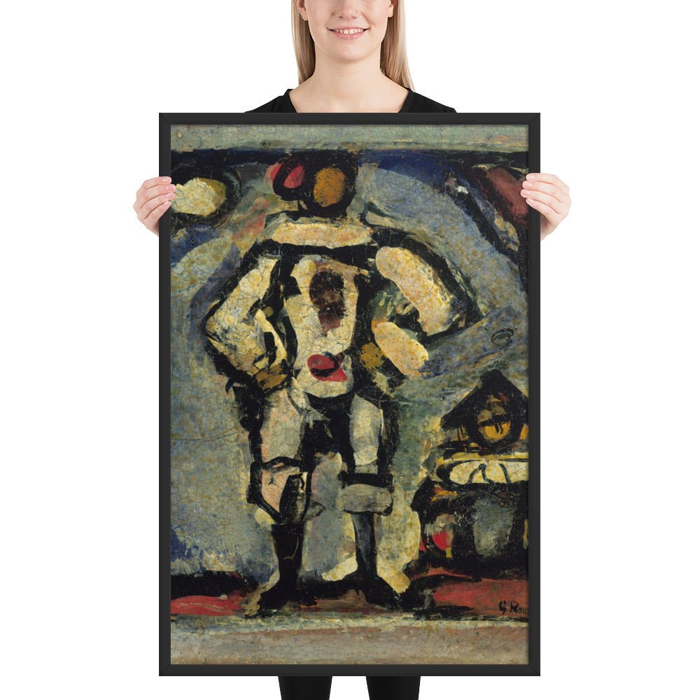 Two Clowns by Georges Rouault, Framed poster