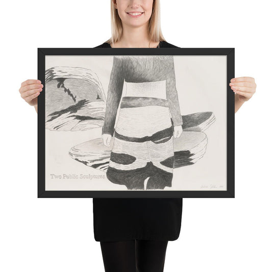 Two Public Sculptures by Andrea Zittel , Framed poster
