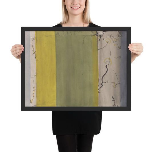 Untitled by Barnett Newman, Framed poster