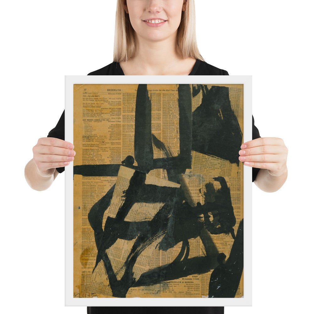 Untitled by Franz Kline, Framed poster