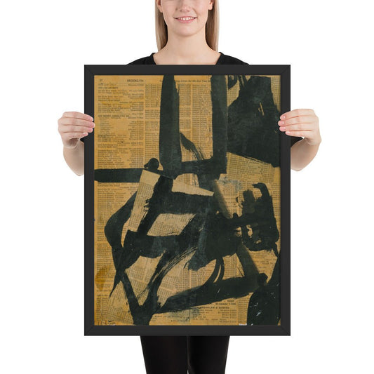 Untitled by Franz Kline, Framed poster