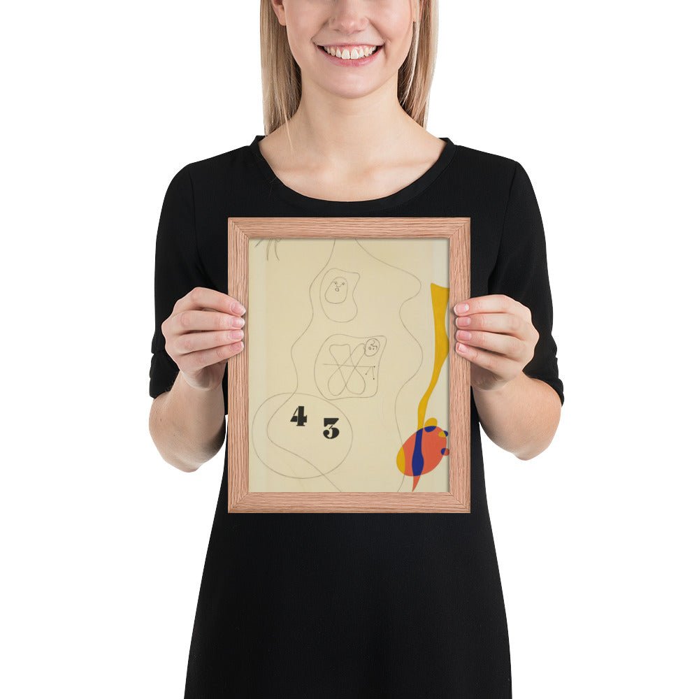 Untitled by Joan Miró, Framed poster