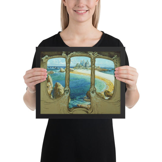View from a Carriage Window by Frantisek Kupka, Framed poster