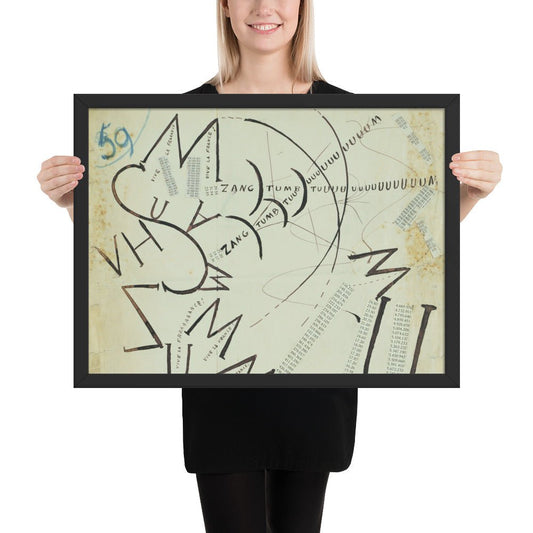 Vive la France by Filippo Tommaso Marinetti, Framed poster