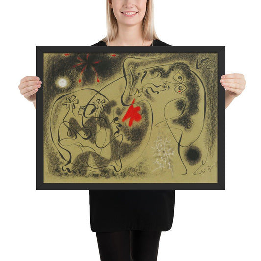 Werewolf by André Masson, Framed poster