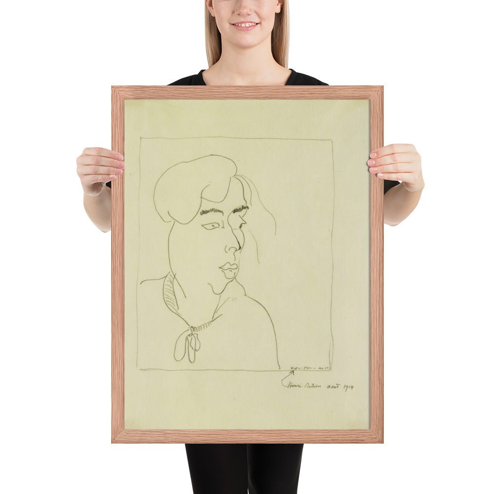 Yvonne Landsberg by Henri Matisse, Framed poster