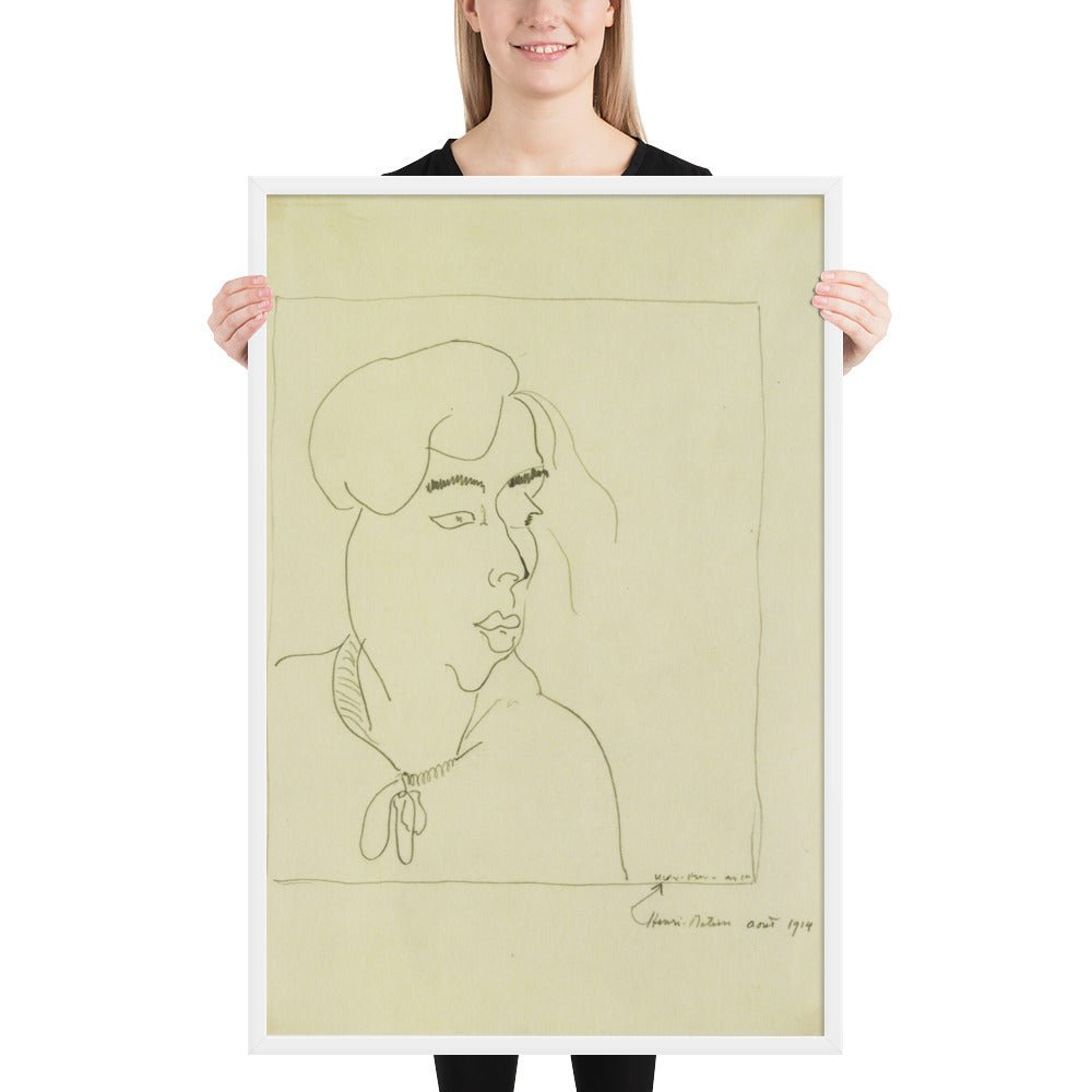 Yvonne Landsberg by Henri Matisse, Framed poster