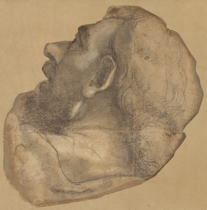 Sebastiano del Piombo:Cartoon for the Head of Saint James,16x12