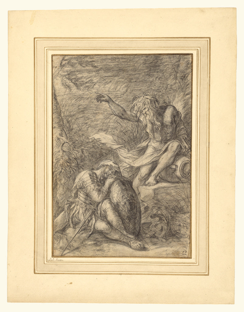Salvator Rosa:The Dream of Aeneas, Poster Print Wall Art