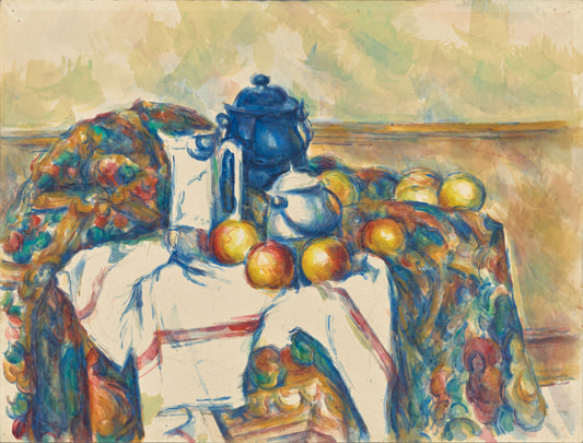 Paul Cézanne:Still Life with Blue Pot,16x12"(A3)Poster
