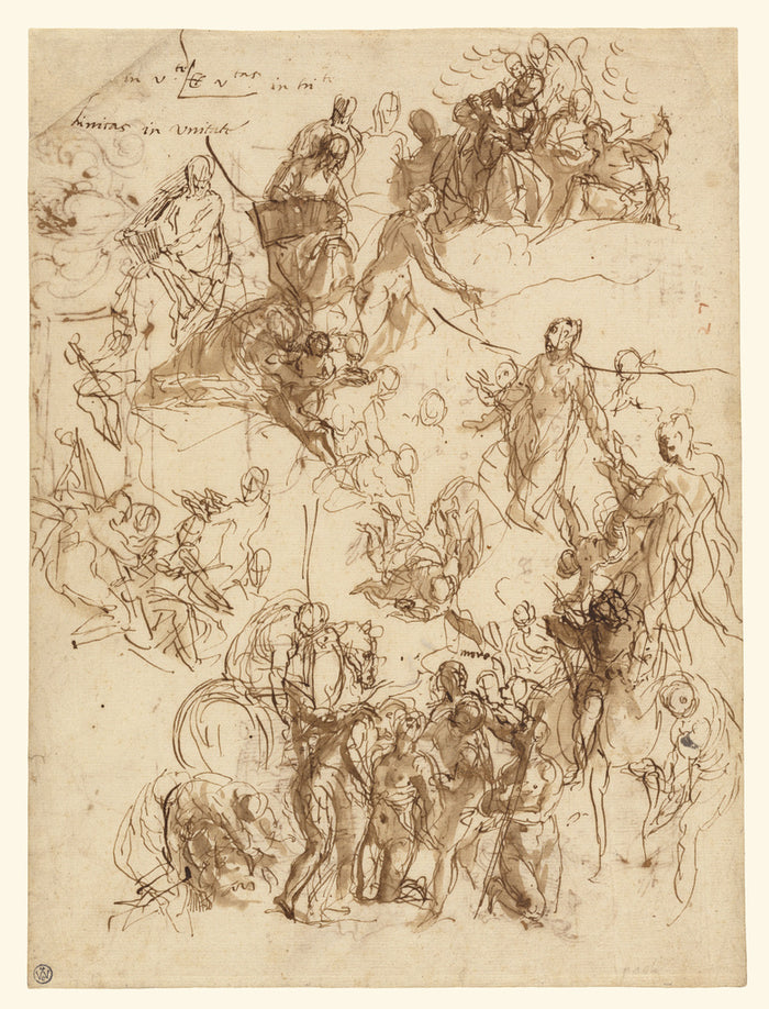 Paolo Veronese :Sheet of Studies for 