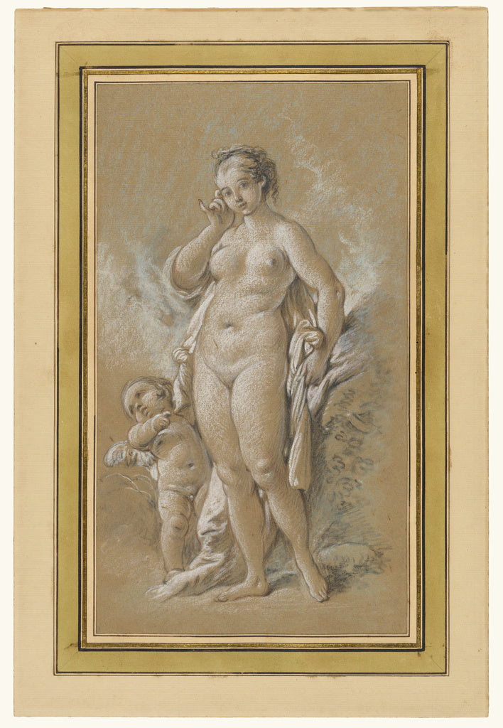 François Boucher:Venus and Cupid, Poster Print Wall Art