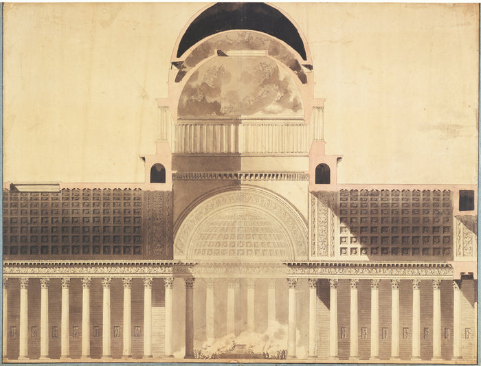 Etienne-Louis Boullée:Architectural Project for the Church ,16x12