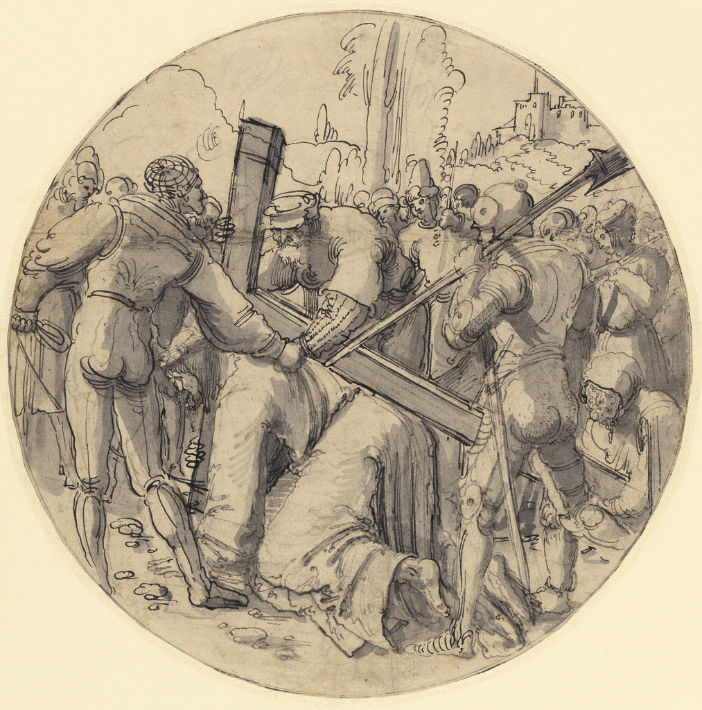 Albrecht Altdorfer:Christ Carrying the Cross, Poster Print Wall Art