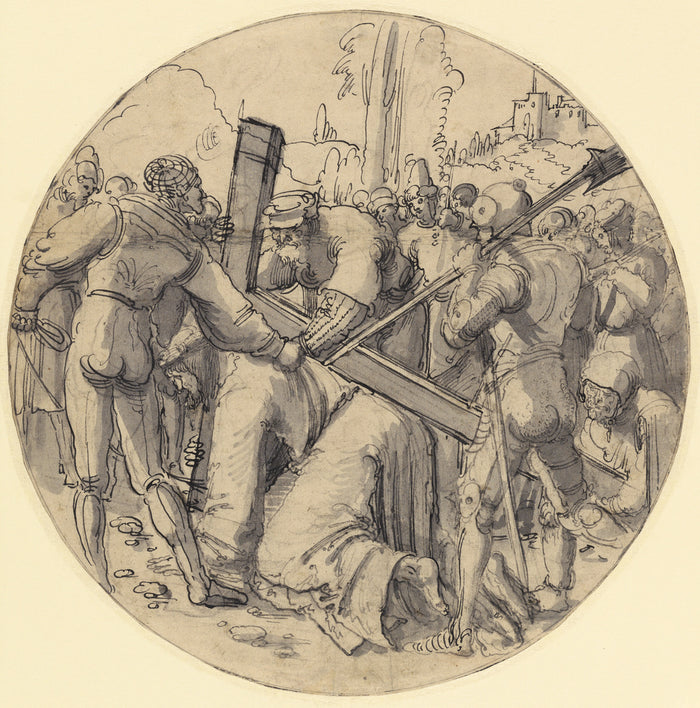 Albrecht Altdorfer:Christ Carrying the Cross,16x12