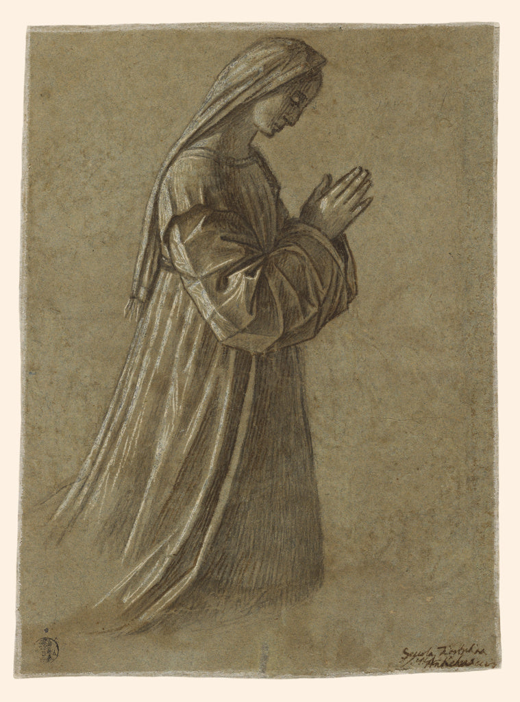 Vittore Carpaccio:Study of the Virgin (recto); Study of the ,16x12"(A3)Poster