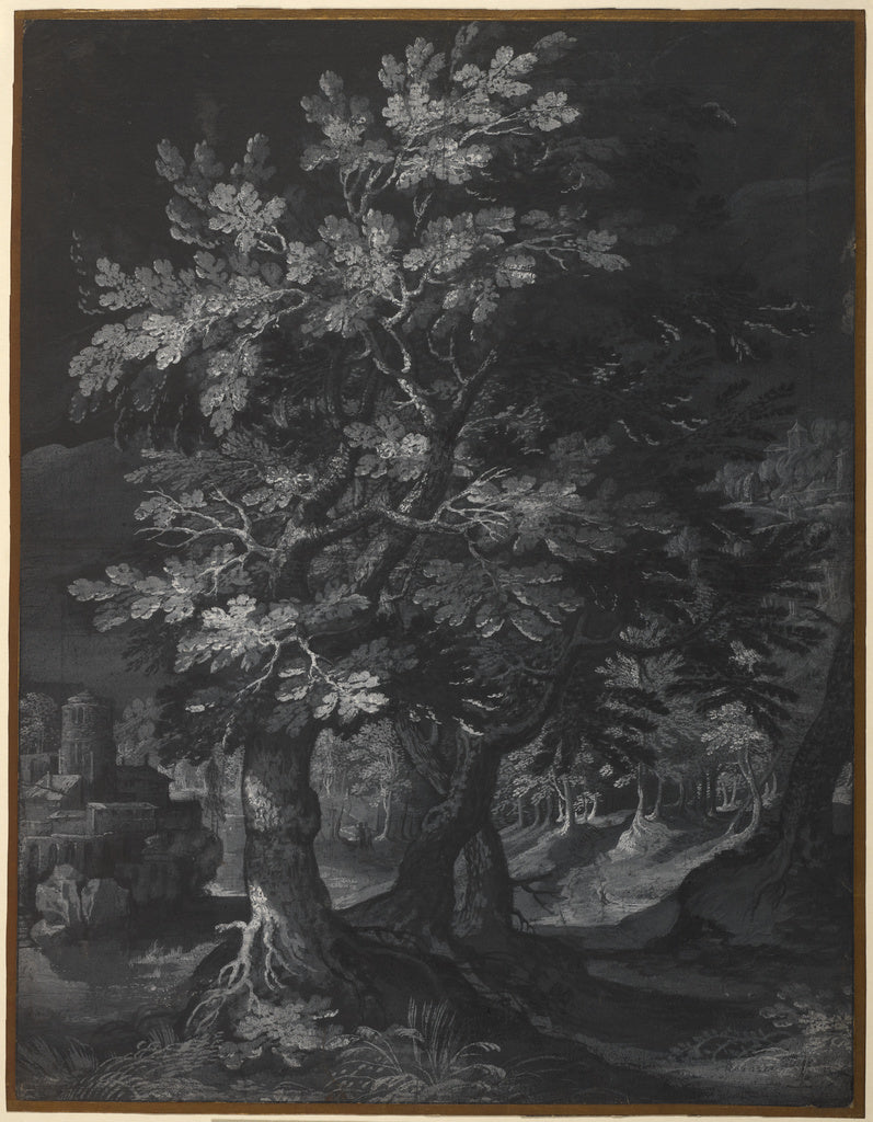 Gillis van ConinxlooCircle of:Forest Scene, Poster Print Wall Art