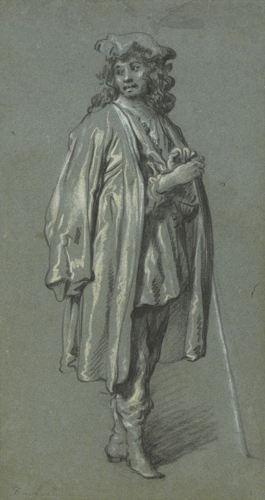 Govaert Flinck:A Young Man Standing,16x12