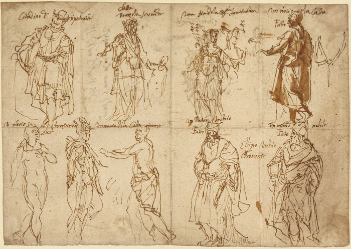 Paolo Veronese :Costume Studies for Sophocles' 