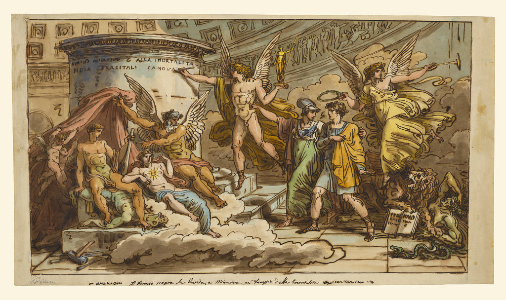 Felice Giani:Allegory on the Life of Canova, Poster Print Wall Art