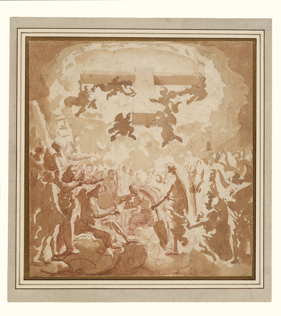 Eugenio Cajés :The Triumph of the Cross, Poster Print Wall Art