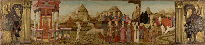 Francesco di Giorgio Martini , 1439 - 1501):Triumph of Chast,16x12