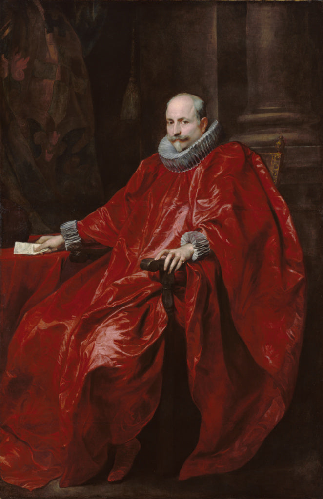Anthony van Dyck:Portrait of Agostino Pallavicini,16x12