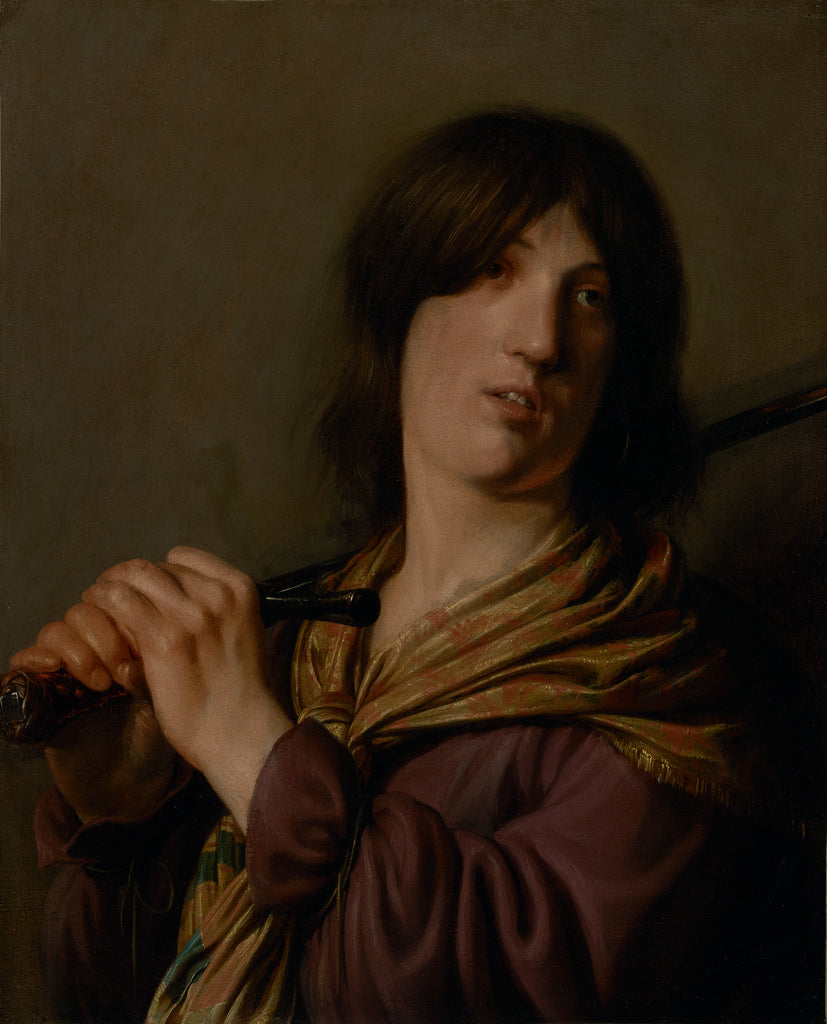 Salomon de Bray:David with His Sword, Poster Print Wall Art